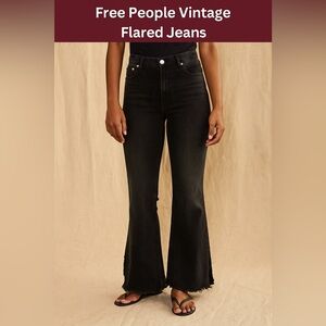 Free People Dark Flare Jeans